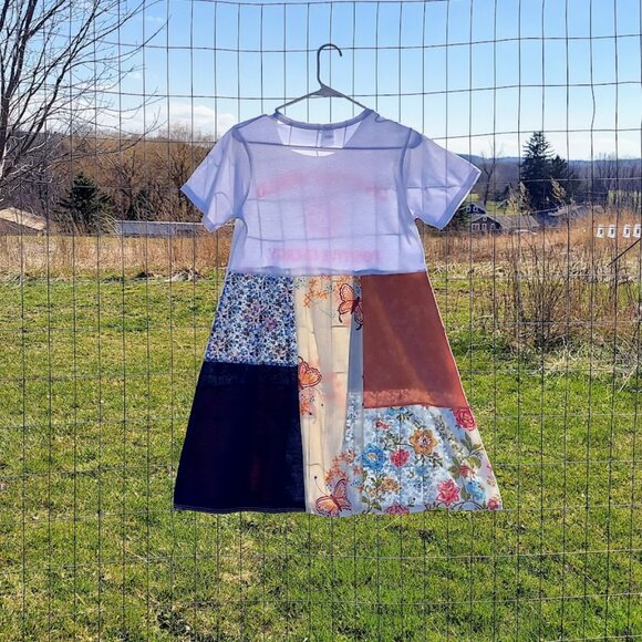 Upcycled Positive Energy Tee Dress S M - Picture 5 of 11